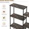 4-Tier Industrial Bookshelf with 11 Open Shelves – Heavy Duty 980 lbs Capacity, Anti-Tip Design & Adjustable Feet for Living Room, Bedroom, Office, Grey Storage Cabinet